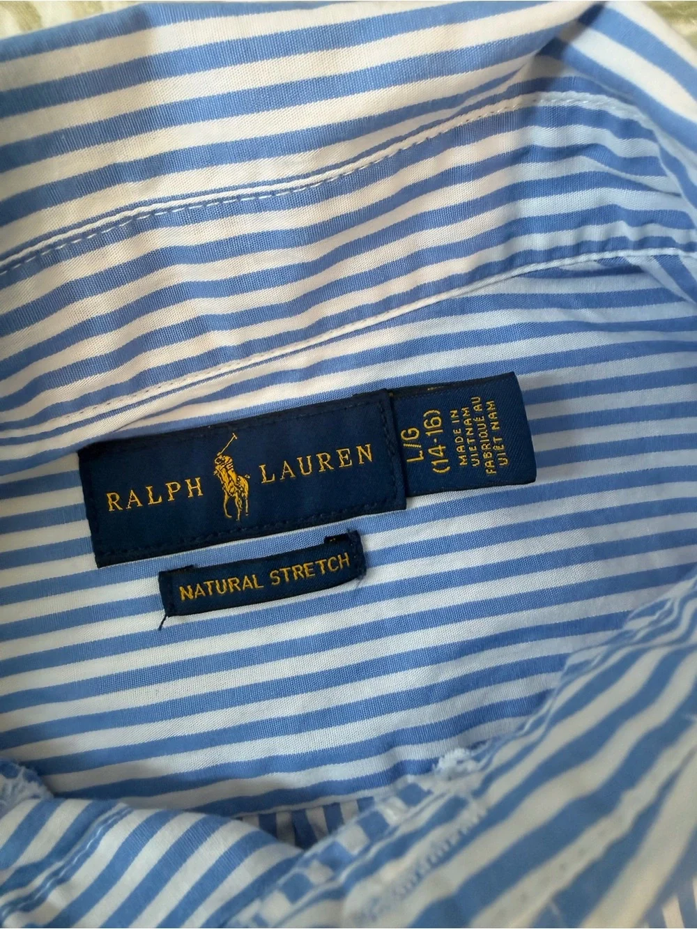 Kids Blue & White Stripe Button-Down Shirt